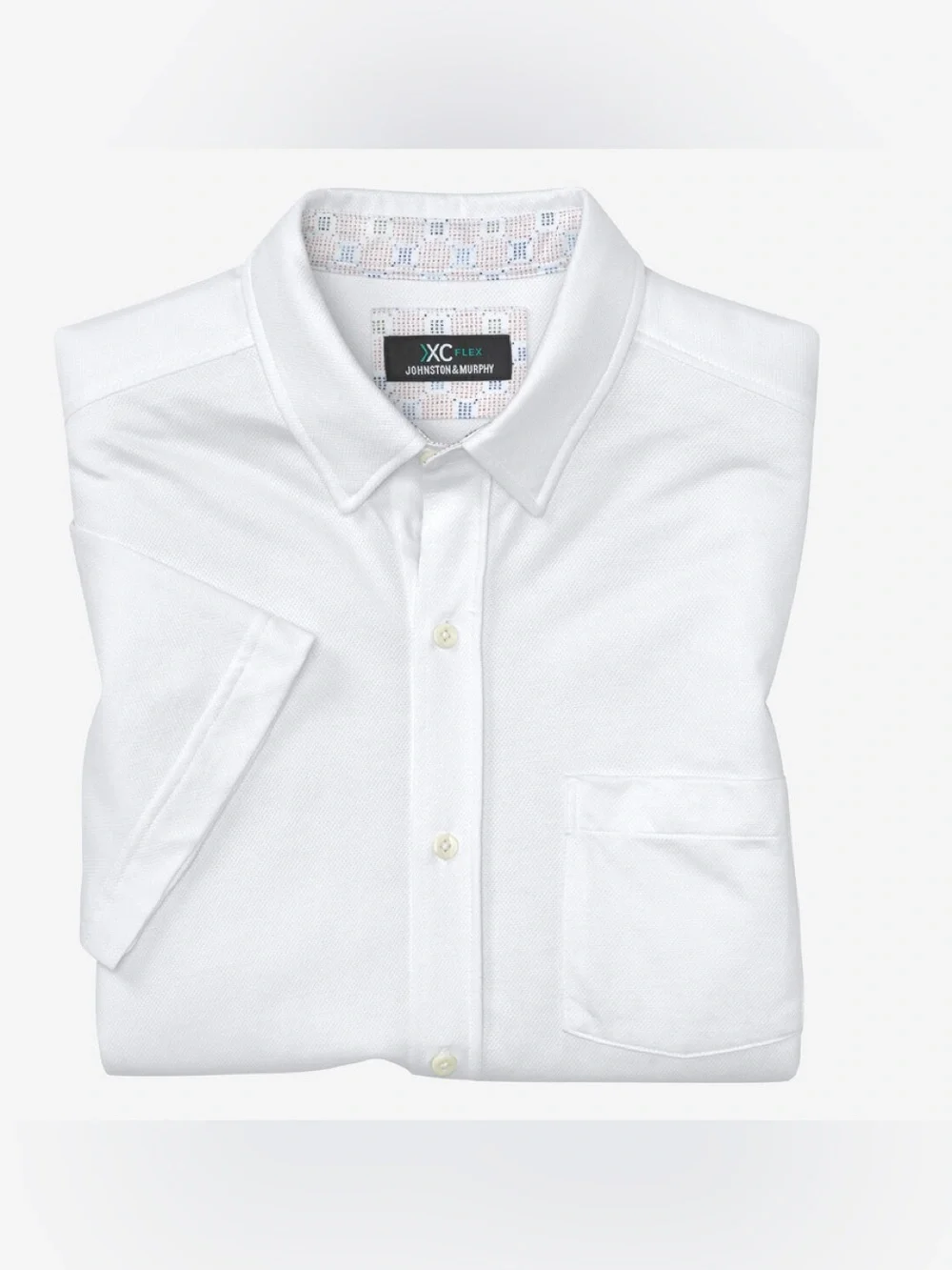 JOHNSTON & MURPHY men’s XC Flex® Short-Sleeve Birdseye Shirt